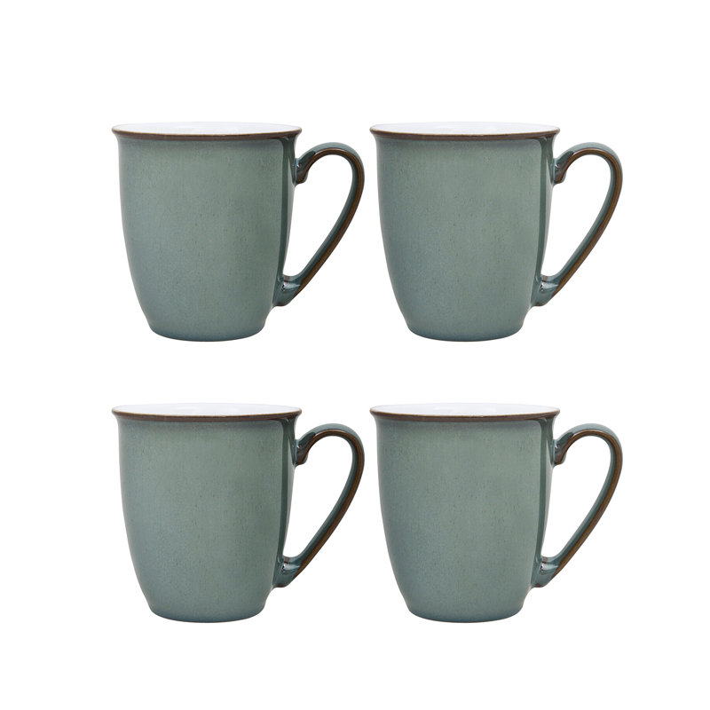 Regency Green Set of 4 Coffee Beakers/Mugs