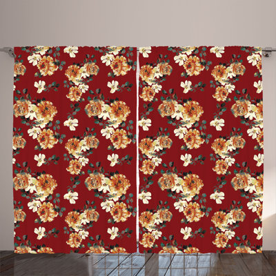 Buckhall Polyester Semi Sheer Curtain Pair