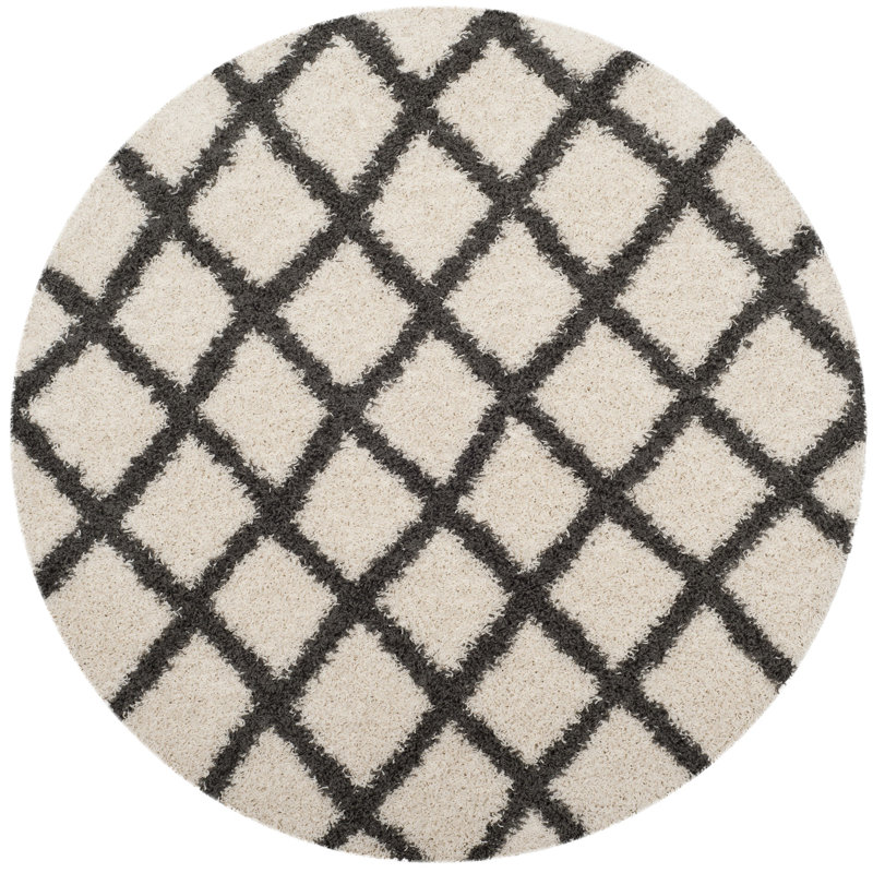 Attitash Sgd-Dallas Shag Performance Geometric Rug, Round 6'