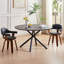 Table basse ronde en MDF avec table basse et pieds de table de loisirs, base en métal, facile à assembler-611582865-611582870