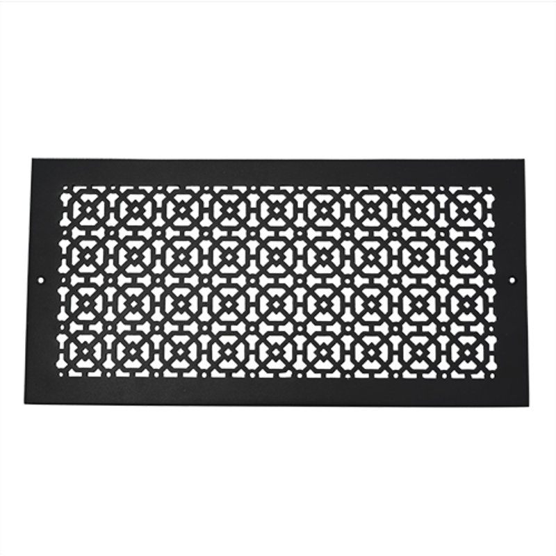 Ouverture de conduit 9 po x 20 po AIR RETOUR | Grille d'air lourde en fonte d'aluminium (11 po x 22 po au total) | Thermolaqué