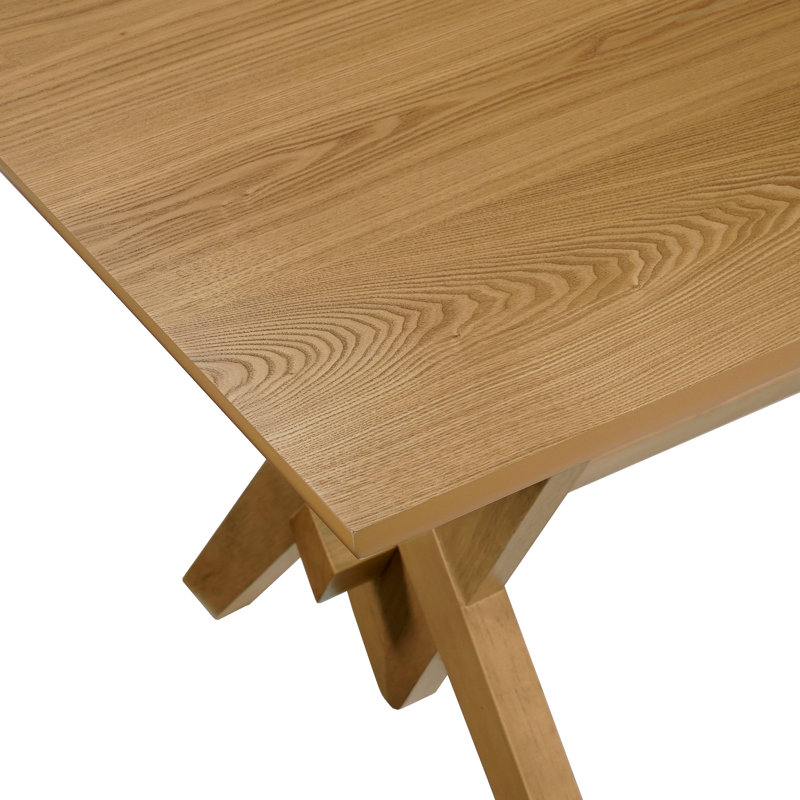 Double V Dining Table, Natural