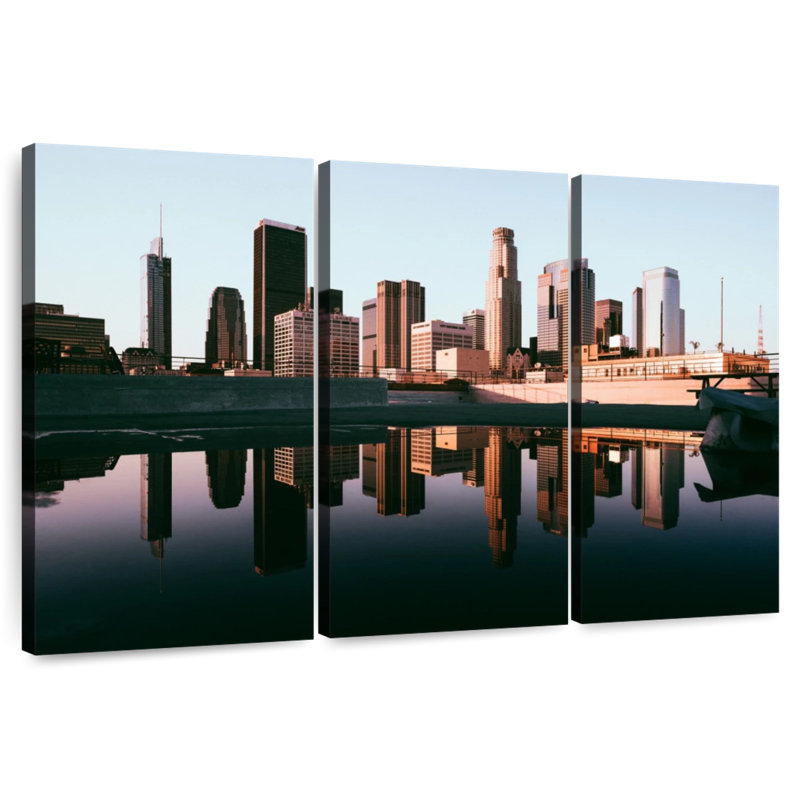Kavia Los Angeles Skyline Reflection, 32" H x 50" W