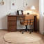 Bureau d'étude moderne en noyer avec tiroirs
