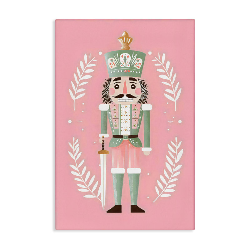 Suite casse-noisette en toile rose pastel, design par Petal Prints Design, H 24 po x l 16 po