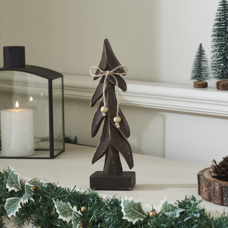 Arbre en bois foncé Festive Boughs, H 11 po x l 3 po x P 2 po