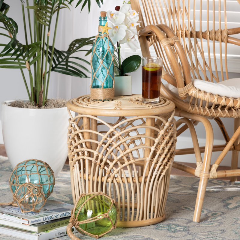 Albon Drum End Table