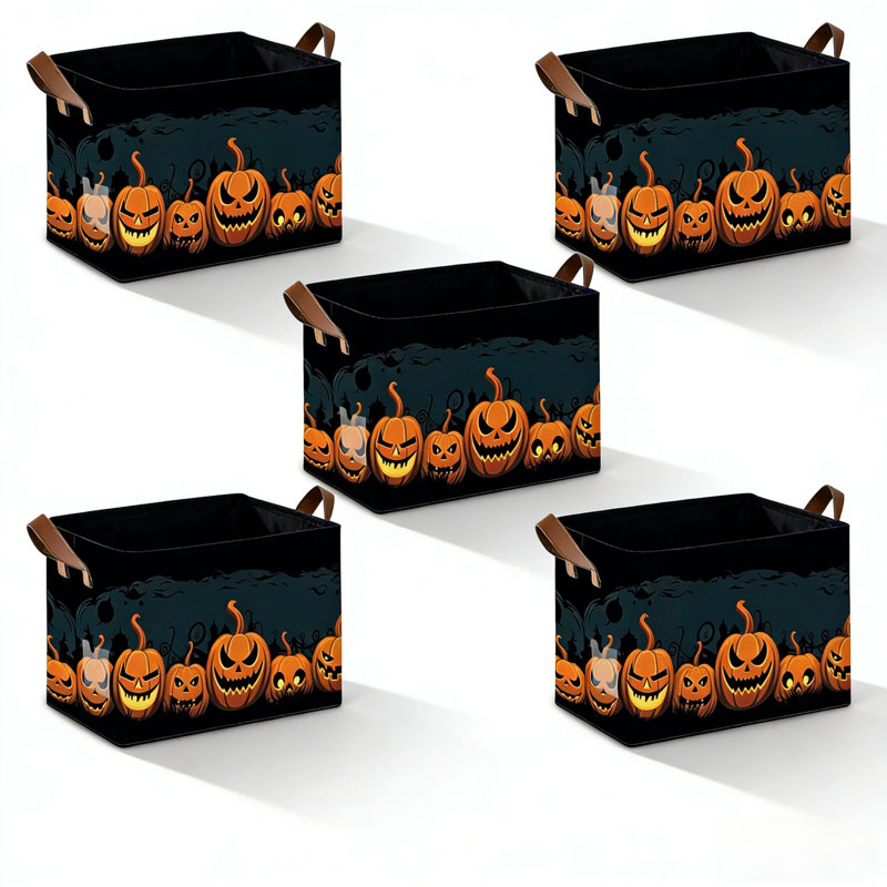 Panier de rangement 5 pièces Halloween