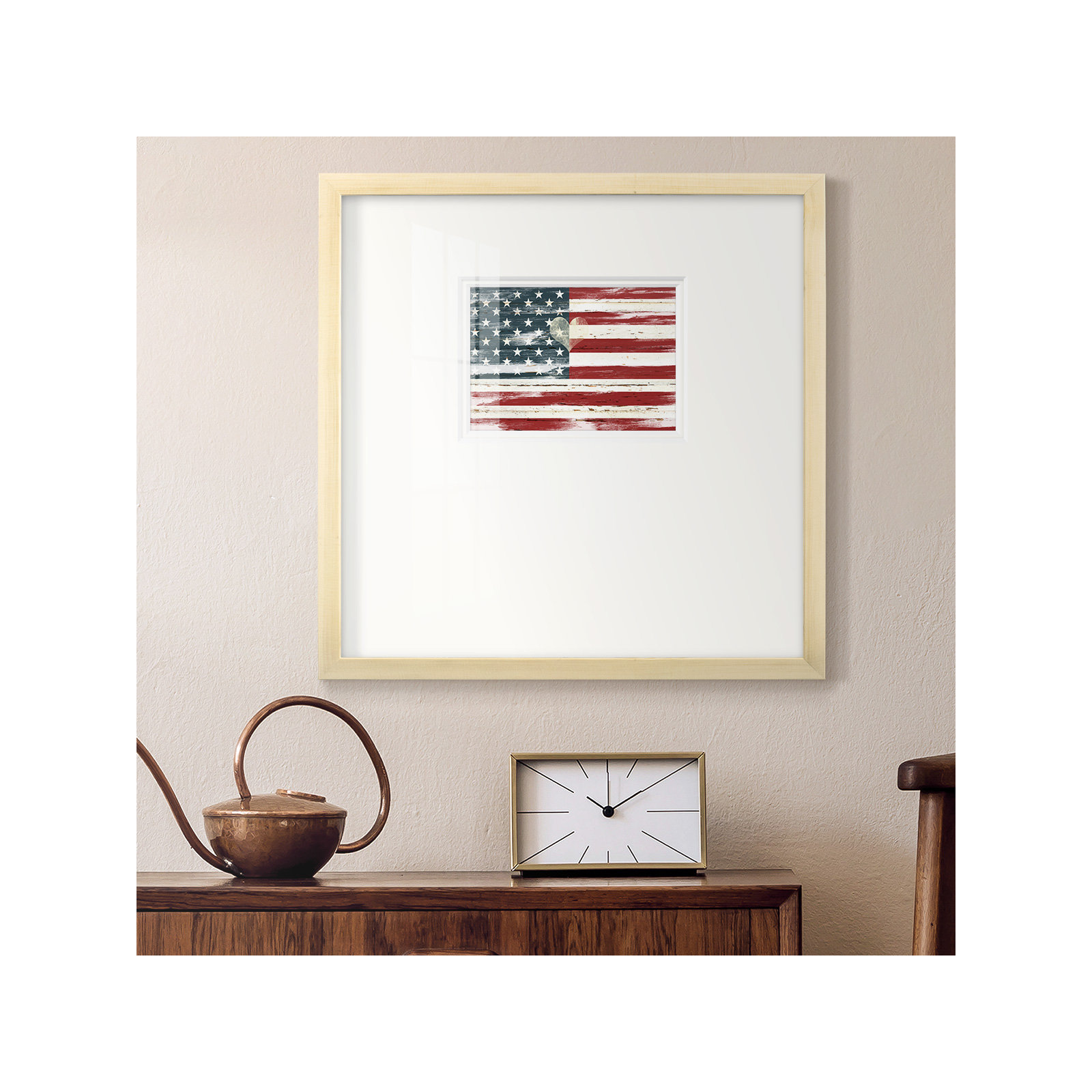 Heart Of America, 21" H x 21" W x 1.25" D