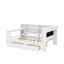 Lit plateforme en bois pleine grandeur avec tablettes, tiroirs, station de charge, DEL, bureau et tête de lit tapissier-1463032098