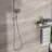 5" Multi Function Shower Head In Brushed Nickel With Adjustable Slide Bar - 5 Options For Luxury And Bath Experience Handheld Bar, Spray Patterns