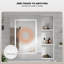 Ayyat 70x70cm Wall-Mounted LED Mirror Cabinet with 3-Color Lights