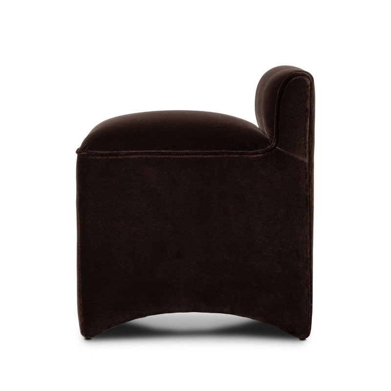 Allonia Upholstered Accent Stool, Surrey Cocoa
