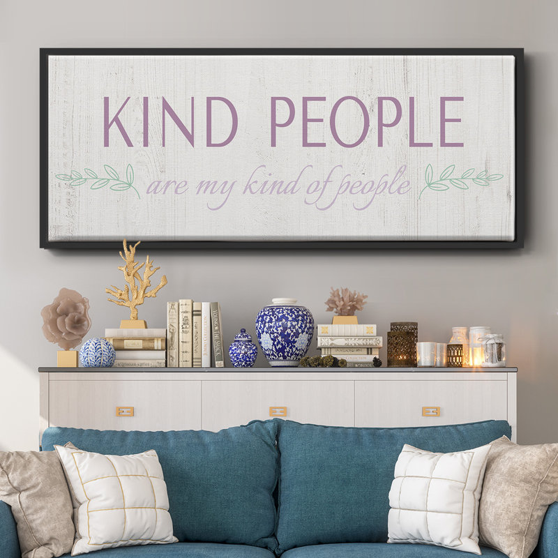 Kind People- Framed Canvas