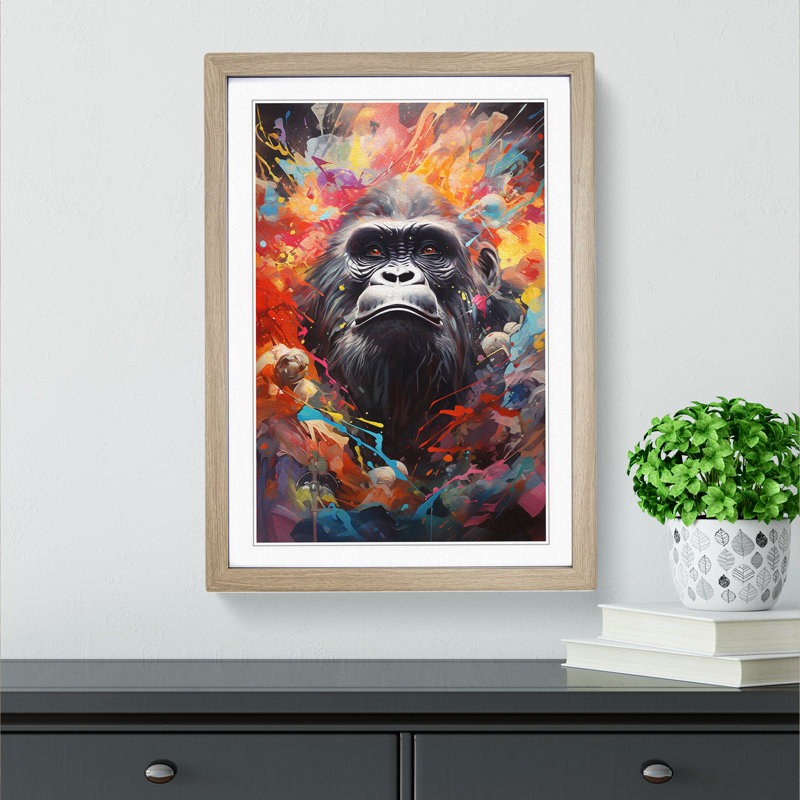 Gorilla Dadaism No.2 - Framed Print
