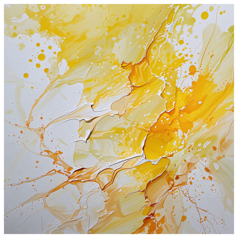 Rideaux jaunes, voilages abstraits et voilages occultants - 1 panneau, 50" x 92" - 1 Panel, Transparent