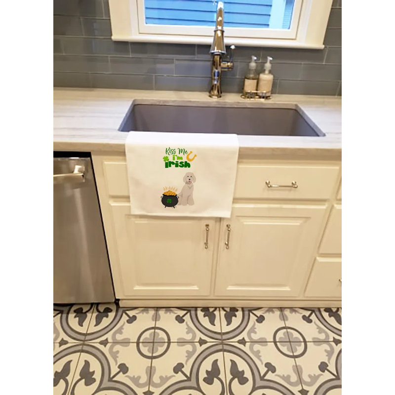 100% Cotton Decorative Kitchen Towels With Artistic Design, 19X28 Inches