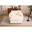 Petit fauteuil d'appoint en velours côtelé doux, siège simple moderne et confortable avec chaise longue, housse et salon confortable-1924138882