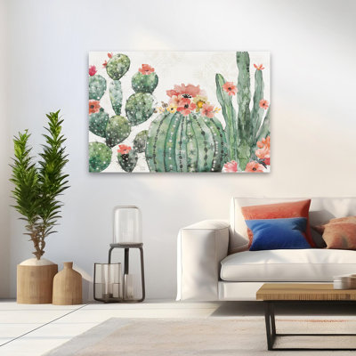 Sweet Southwest I - cactus noir, fleurs de cactus, art du désert