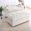 Canapé inclinable moderne avec repose-pieds double beige