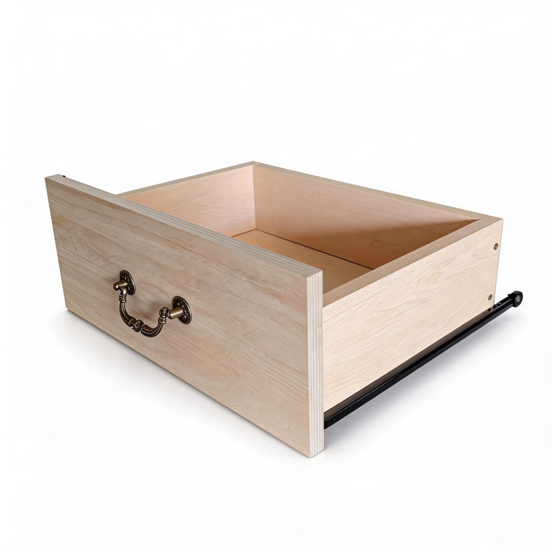 Table de chevet rustique de 22 po avec 2 tiroirs et tablette ouverte, poignées en métal, options multicolores, Beige