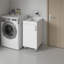 Baignoire utilitaire autoportante avec 1 porte, 2 tablettes et 4 pieds Mylo, blanc