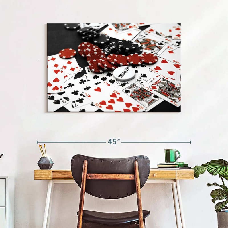 Senne Texas Hold 'Em Poker Game, 26" H x 39" W