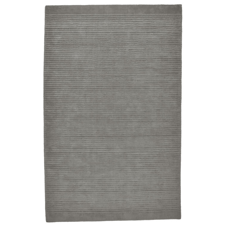 Tapis gris tissé à la main Amalia