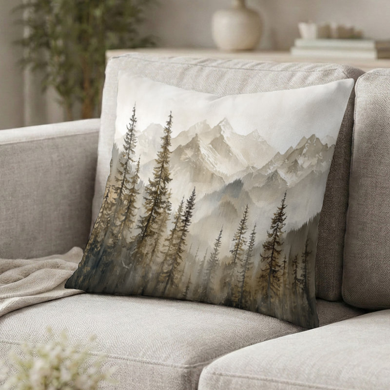 Coussin décoratif Timber and Peaks, H 16 po x l 16 po