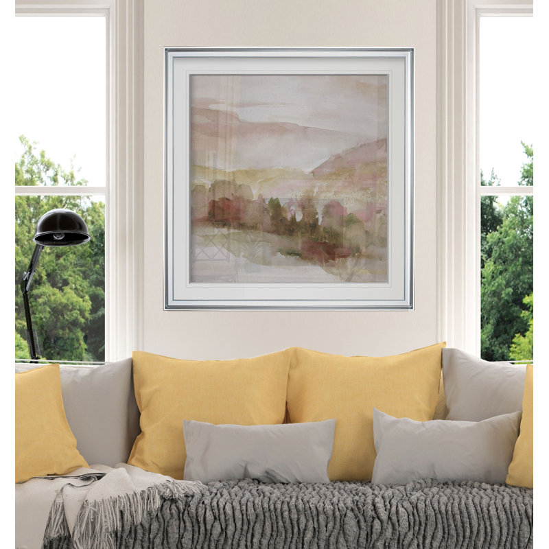 « windscape ii », reproduction encadrée, Cadre argenté, H 17,5 po x l 17,5 po x P 1,5 po