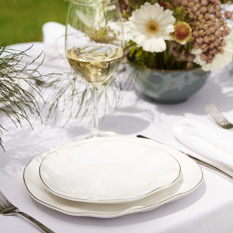 Lenox Blue Bay White 24-Piece Dinnerware Set