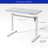 Keb Home Office Height Adjustable Glass Top Standing Desk with Drawer-785596860