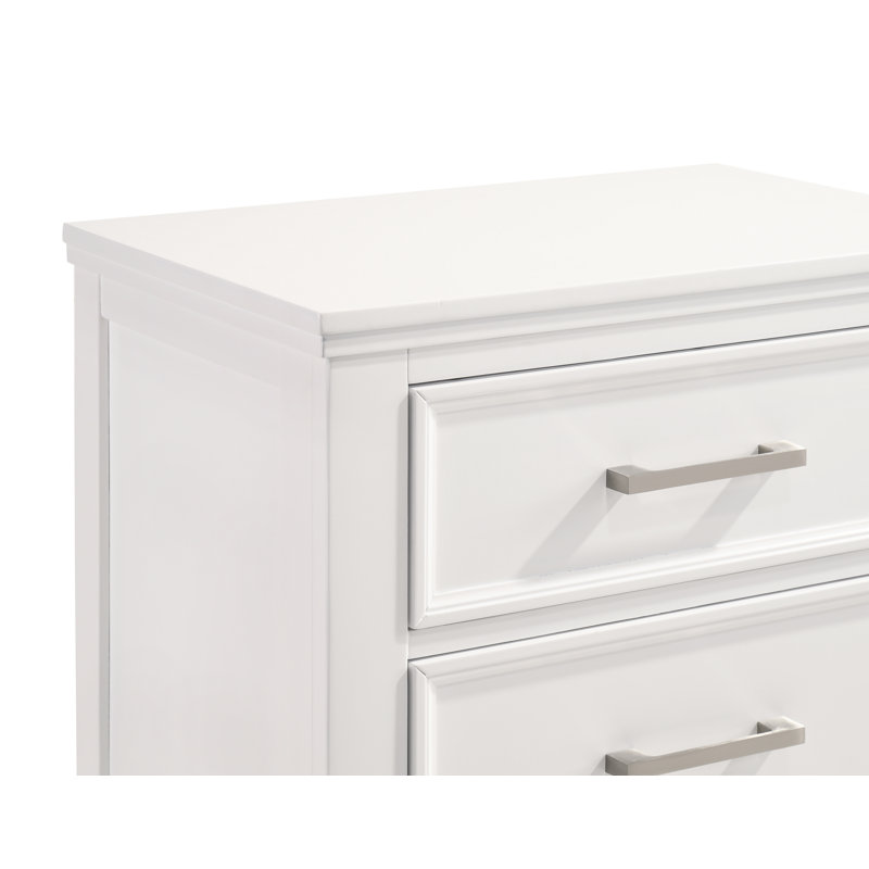 Jonnathan 2-Drawer Nightstand, White