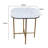 Ceramic End Table with Metal Frame-110281523