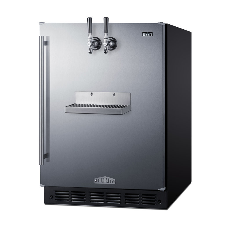 Summit Appliance 24" Wide Front Tap Built-In ADA-Compliant Beer Kegerator, Right