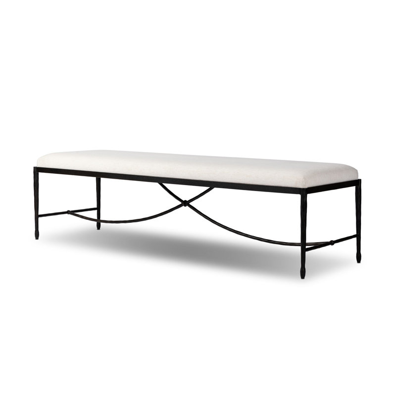 JADE Upholstered Bench, Crypton Nomad Snow
