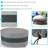 Johns Two-Tone Fire Pit Cover with Drawstring Closure - 24" x 60" - Gray/Green-535170663-423187046