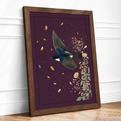 Nocturnal Bloom Botanical - Framed Print