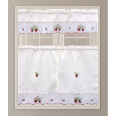 Cully Cotton Blend Tailored Kitchen Curtain