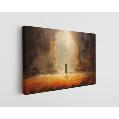 Reproduction d'art sur toile, "Solitude in Radiance", art mural moderne pour la maison et le bureau