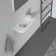 D-Code Ceramic Rectangular Wall Mount Bathroom Sink with Overflow