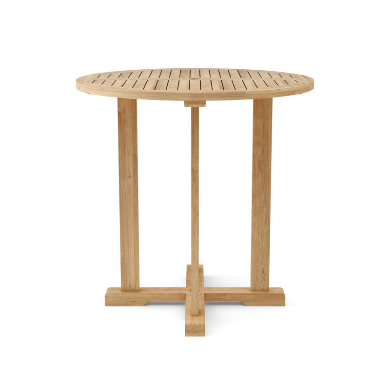 Bahama Outdoor Round Teak Bar Table