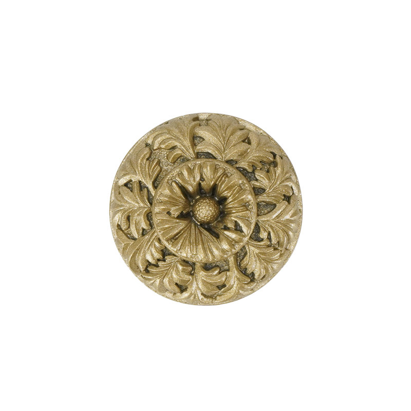 TREMONT KNOB IN PLATE, Soft Gold
