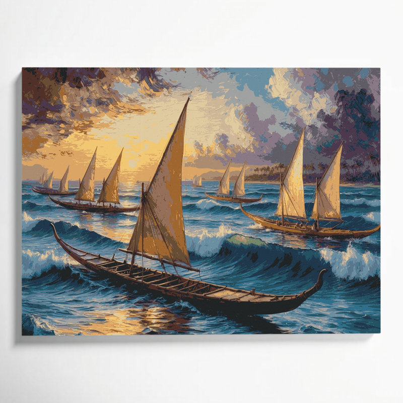 Impression sur toile hawaïenne, H 16 po x l 20 po