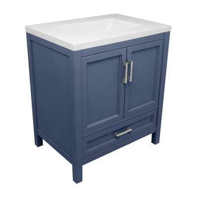 Haleyann 31'' Single Bathroom Vanity with Cultured Marble Top