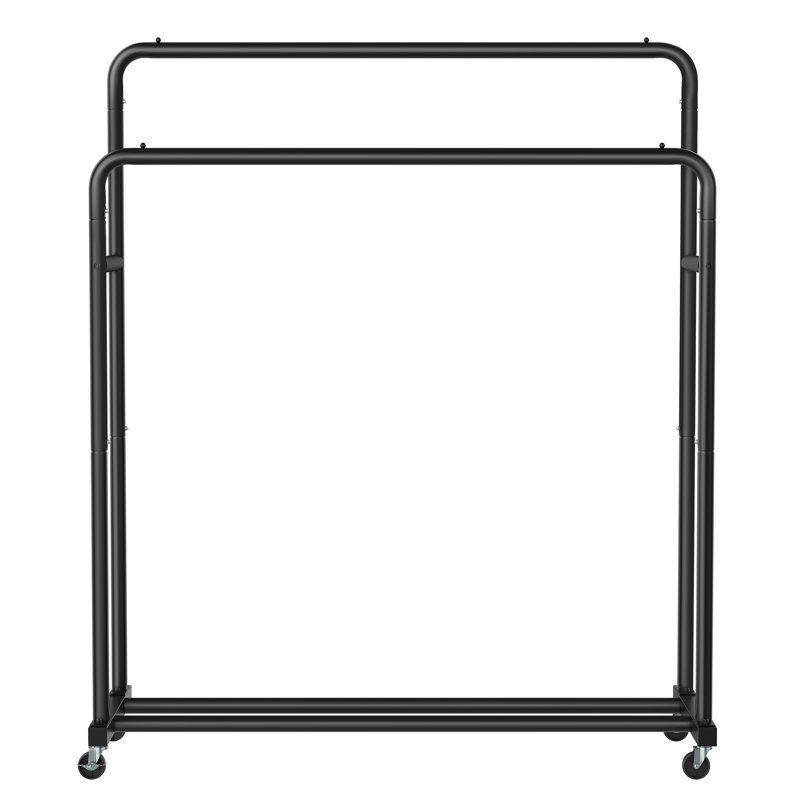110cm Rolling Clothing Rack, Black