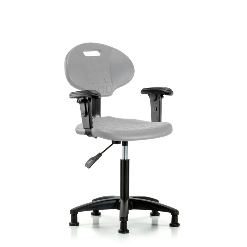 Silvia Task Chair, Glides, Gray