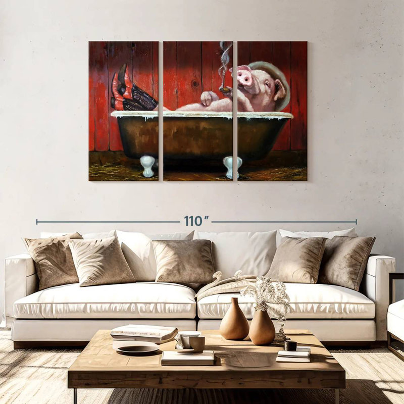 Brampt Hog Heaven, 48" H x 74" W