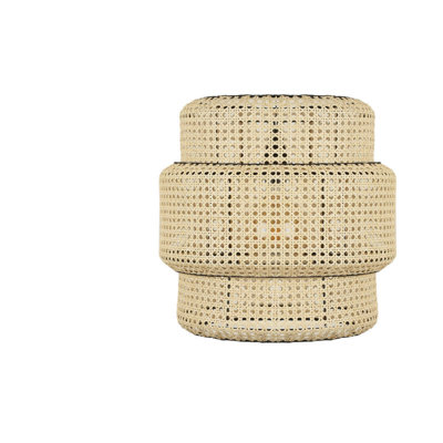 Elegant Rattan Chandelier, Adjustable Height 27.6 - 39.4 inches | Bohemian & Scandinavian Design, 15.7 inches Diameter | Metal Parts with Static Oven Painting | E27 Socket, Max 40W | Perfect for Southwestern & Country Décor