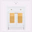 [Cabinet seulement] Meuble-lavabo blanc (lavabo non inclus)